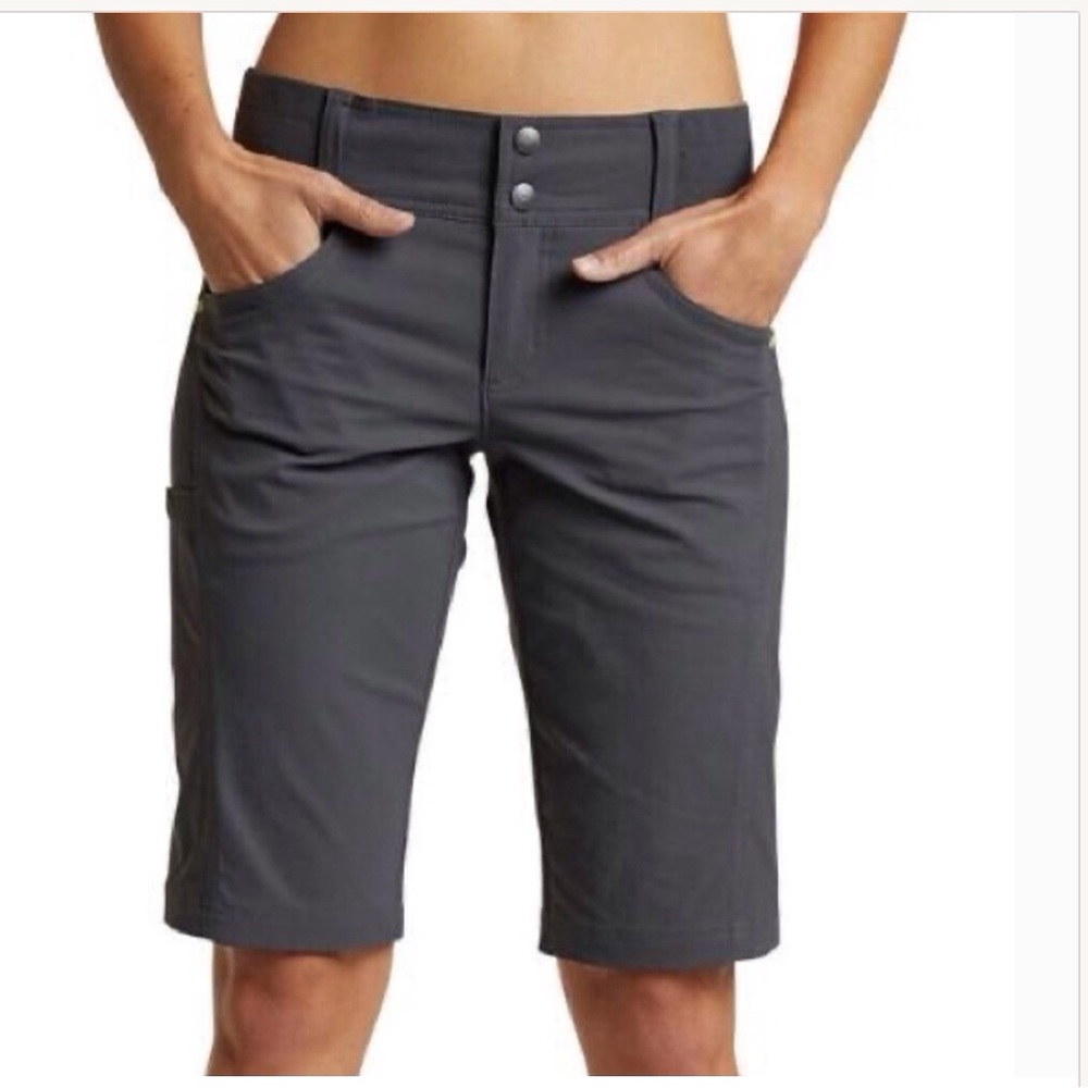 Title nine gray 12” inseam Clamber shorts